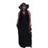 Casual V Neck Cotton Floor Length Dress #Black #Sleeveless #Floor Length